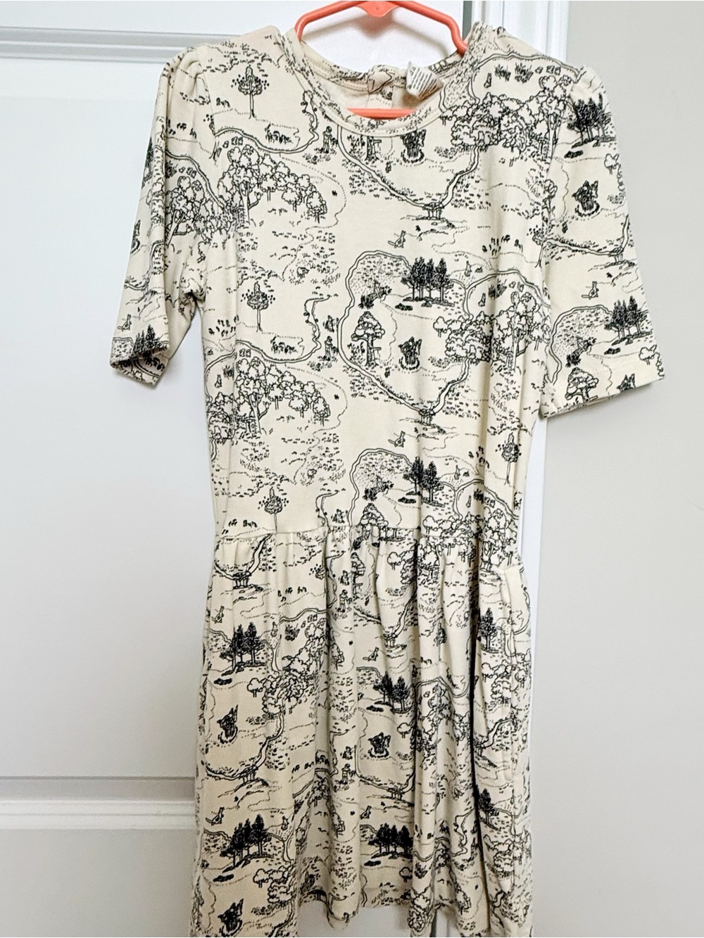 Kate Quinn Organics Girl Map Organic cotton Dress 8 years EUC